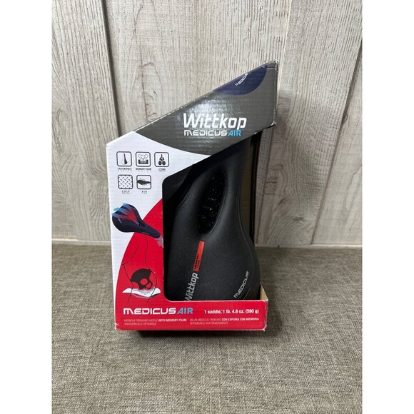 Wittkop Medicus Air Trekking Saddle Bicycle Seat Mountain & Road w/ Memory Foam - Picture 2 of 5